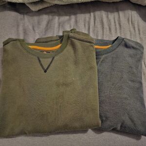 Men's Olive and Gray Sweater Set